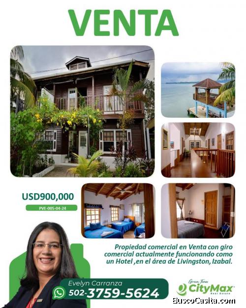 En Venta Propiedad Comercial en Izabal