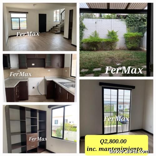 Alquilo casa en San José Pinula.  Doble garita de seguridad 