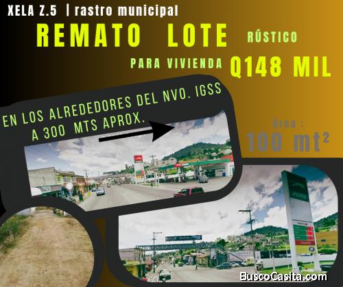 TERRENO EN VENTA EN XELA Z.5