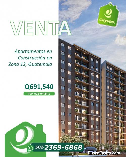 Venta apartamentos en construcción zona 12