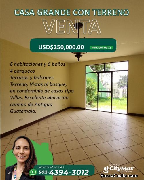 CASA EN VENTA EN CARRETERA A ANTIGUA