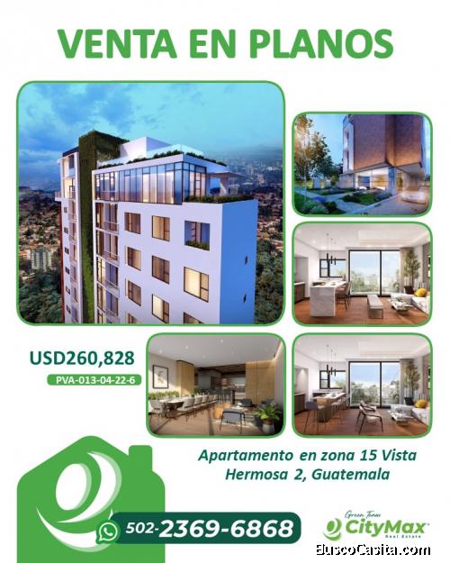 Venta en Planos Apartamento en zona 15 Vista Hermosa 2