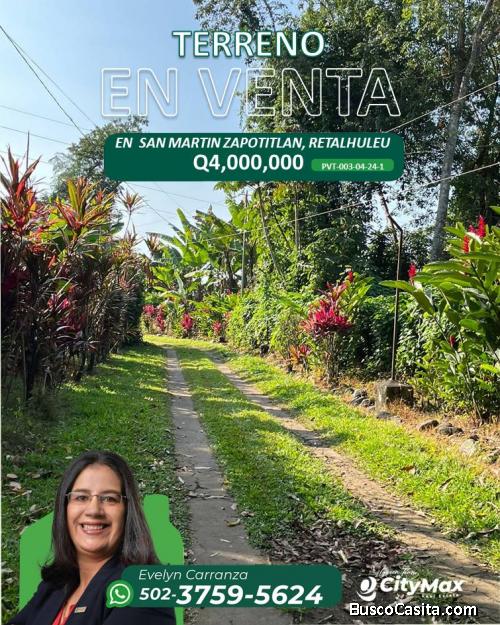 En Venta Terreno en San Martin Zapotitlán, Reu