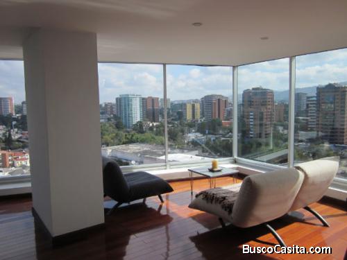 APARTAMENTO AMUEBLADO EN RENTA zona 13 EDIFICIO MODERNO