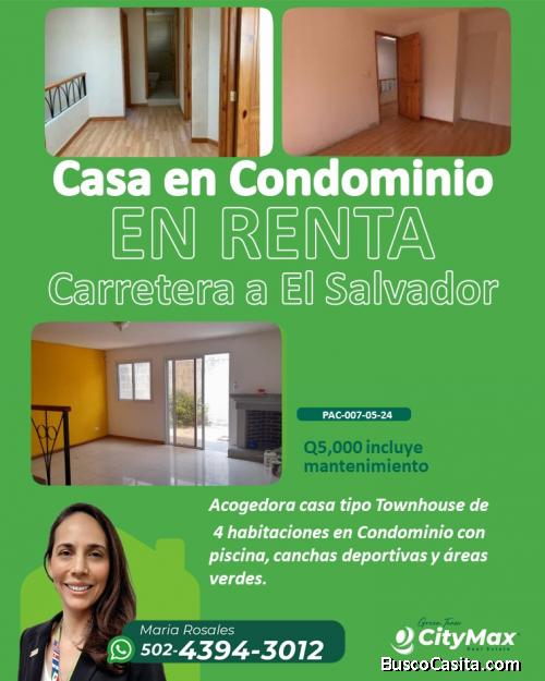 Casa en Alquiler en Area Arrazola Carretera a El Salvador