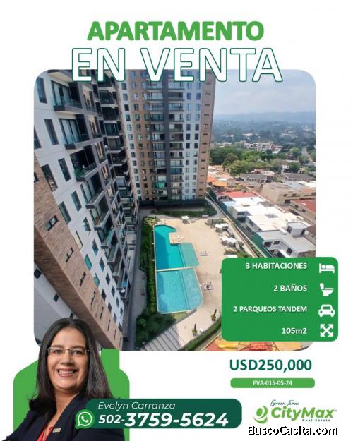 En venta Apartamento en zona 15, Colonia Independencia