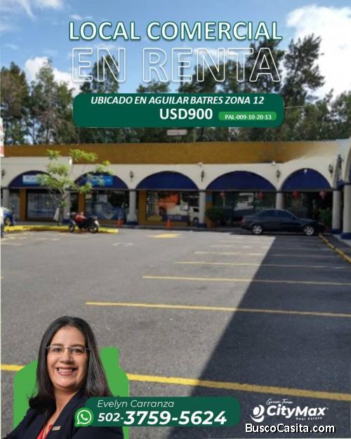 En Renta Local Comercial en zona 12, Aguilar Batres