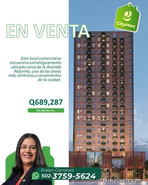 En venta Local Comercial en zona 10