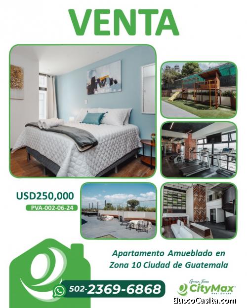 Apartamento Amueblado en Venta en Zona 10 Ciudad de Guatemala