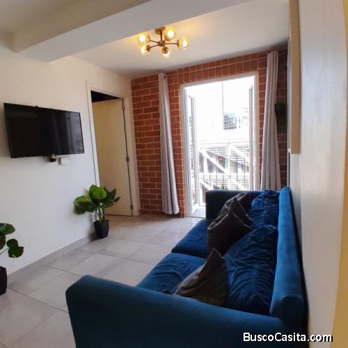 Apartamento amueblado en renta en zona 4