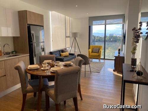 Apto completamente amueblado en renta en zona 15