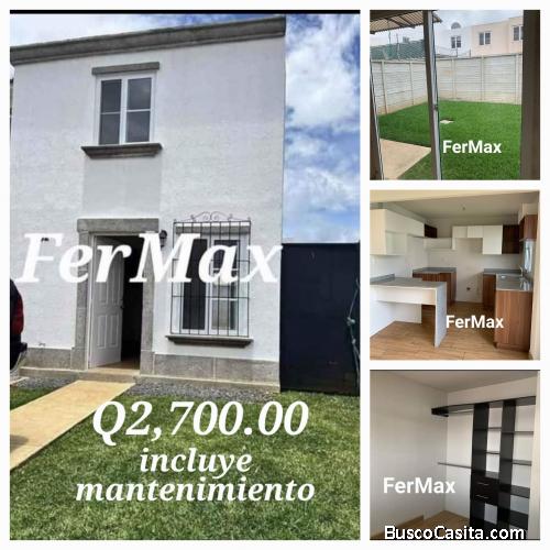 Se ALQUILA casa en San José Pinula,  Altos de San Nicolás 