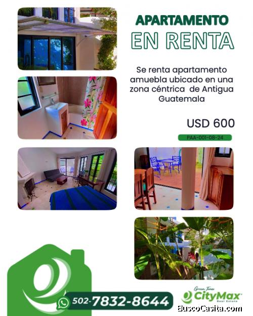 CITYMAX ANTIGUA RENTA APTO. AMUEBLADO EN SANTA ANA