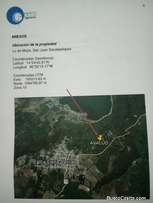 Terreno Vista a lago Amatitlan - 50% off