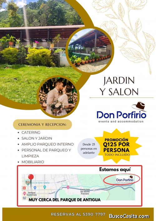 Celebra tus momentos especiales en un jardin encantado en Antigua