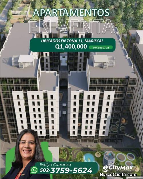 En Venta apartamento nuevo en zona 11, Mariscal