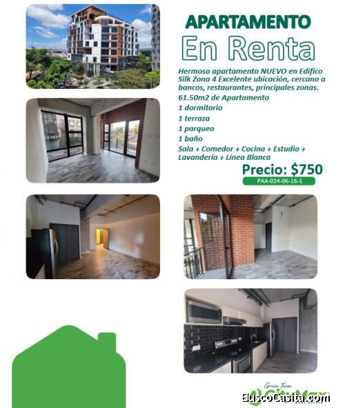 Apartamento en Renta en Zona 4 Guatemala