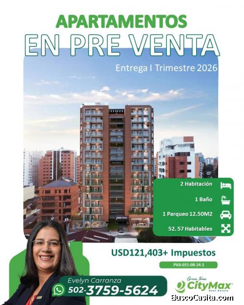En #Pre-venta Apartamentos en zona 10