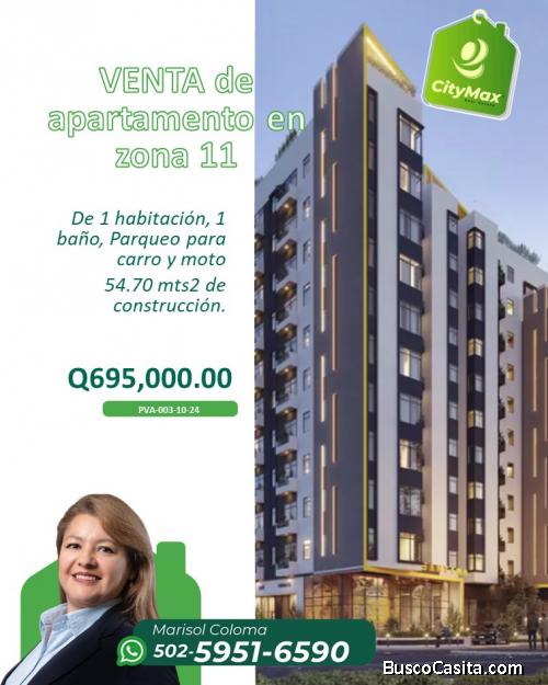 Apartamento en venta en zona 11