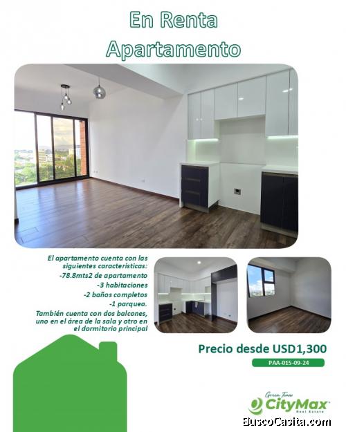 En Renta Apartamento Hermoso y Nuevo en Brunello