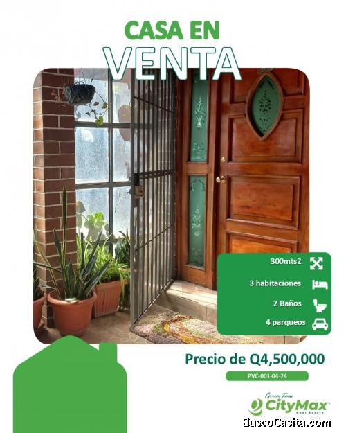 En Venta Casa en zona 8 de Xela con jardín La Floresta