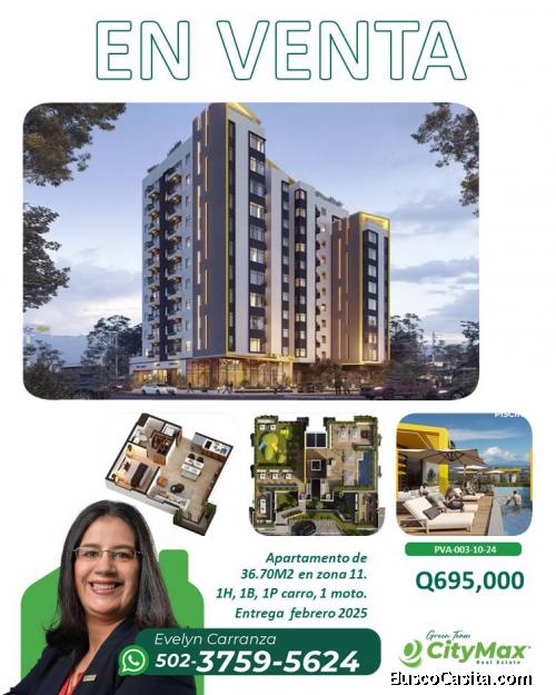 En #Venta Apartamento en zona 11
