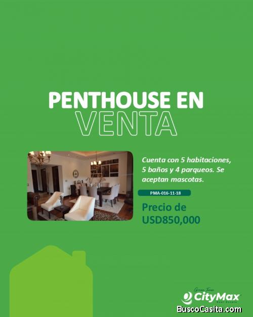 Penthouse en venta Muxbal Ciudad de Guatemala