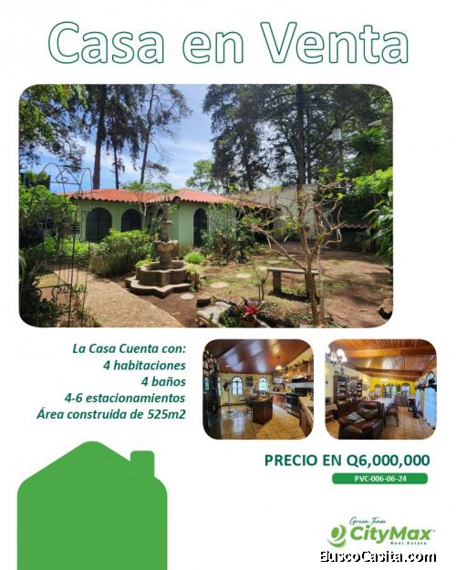 Casa en Venta en Zona 16 cercana Hospital Militar