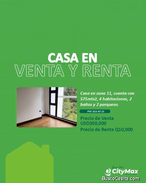 Casa En venta o Renta Zona 11 Guatemala