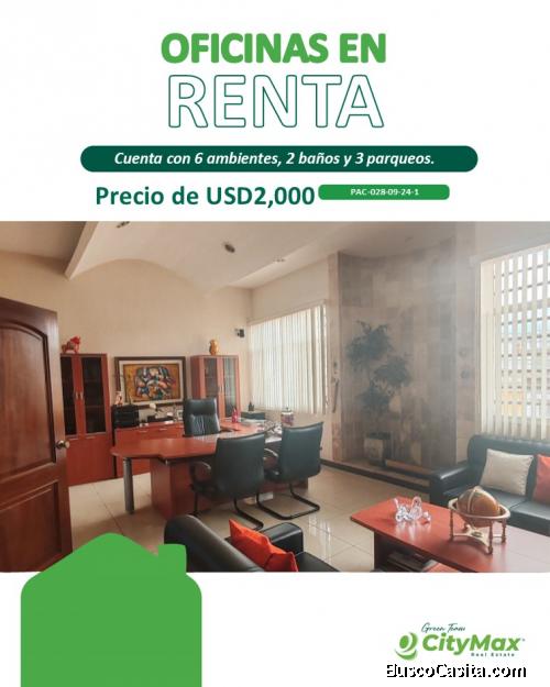 Oficinas en Renta en zona 15 Ciudad de Guatemala