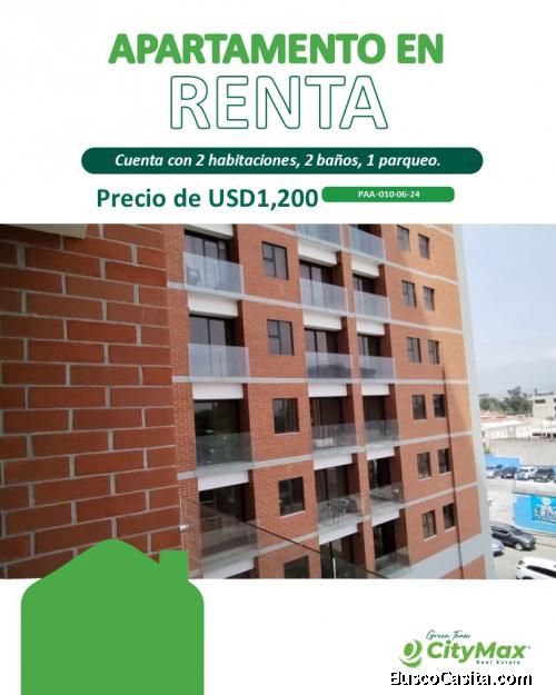 Apartamento Amueblado en Renta en zona 10