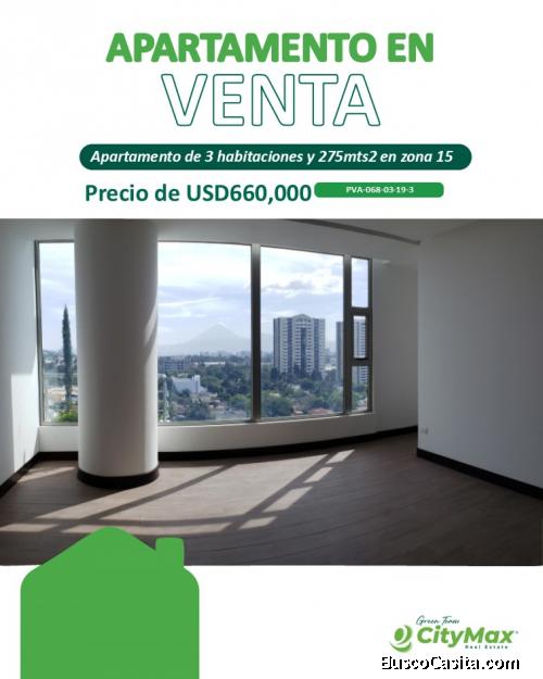 Apartamento nuevo en venta en zona 15 Guatemala