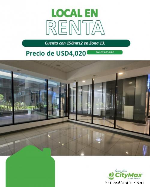 En renta local comercial zona 13 cercano al Aeropuerto