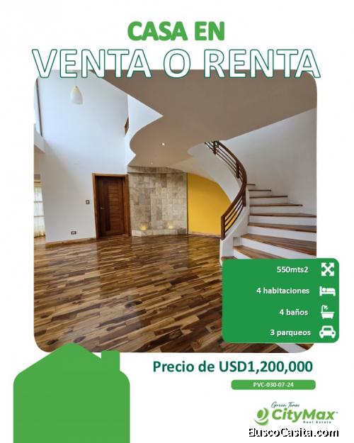 Casa en Venta o Renta en Altos de Montebello Guatemala