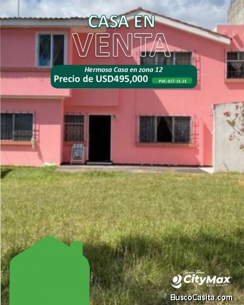 Casa en Venta zona 12 Monte María dentro de Garita