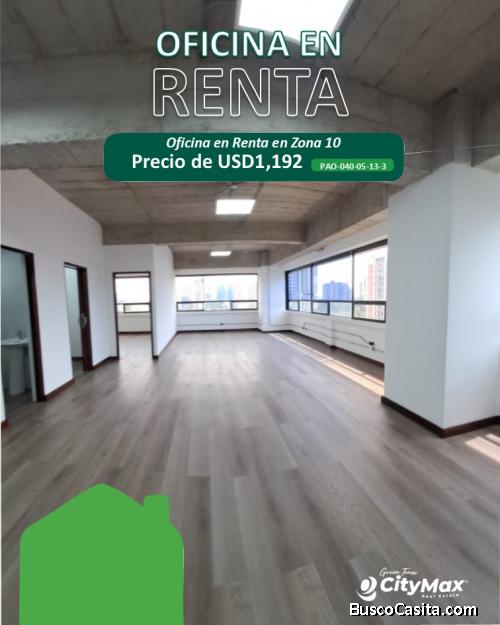 Oficina en renta en Zona 10 Centro Empresarial