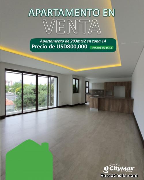 Apartamento en Venta en Zona 14 Guatemala