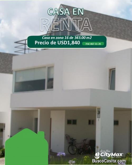 En renta Casa en la zona 16 San Isidro Guatemala