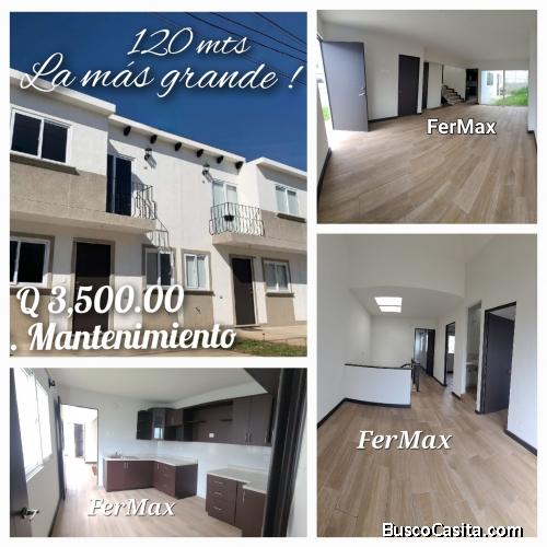 Alquilo casa (120m) en San José Pinula 