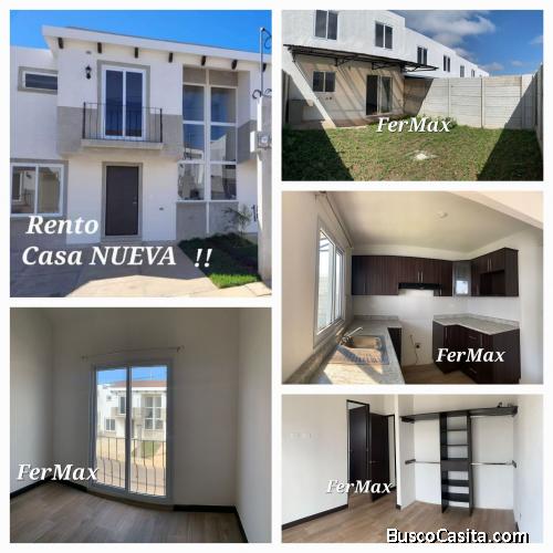 Alquilo casa NUEVA en San José Pinula 