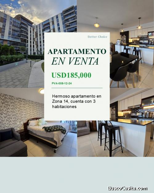 Apartamento en Venta en Zona 14 Guatemala