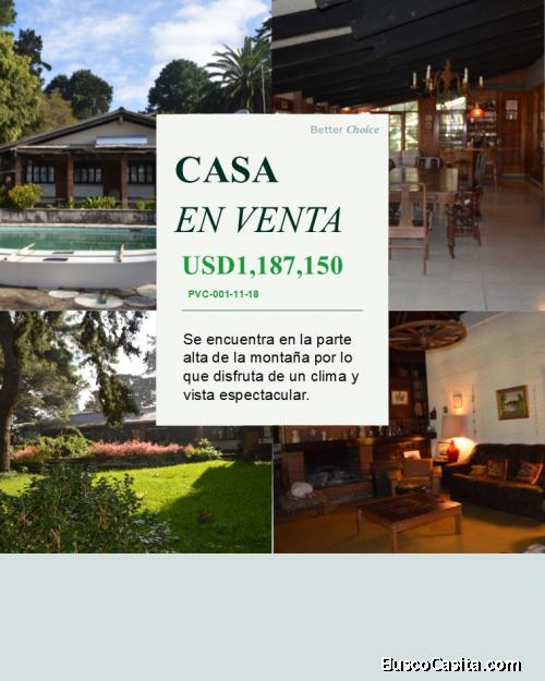 Casa en Venta con terreno en zona 16