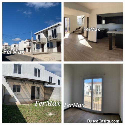 Alquilo casa NUEVA en San José Pinula.  Q3,000.00 inc. Mantenimiento 