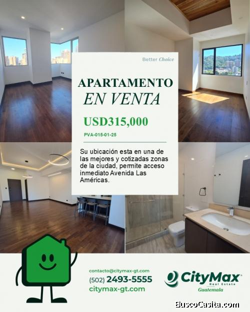 Apartamento en Venta Zona 14 Guatemala