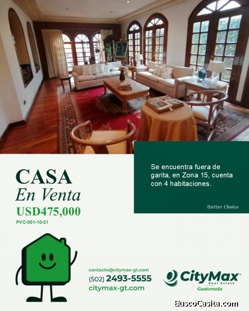 En Venta Townhouse, fuera de garita en Zona 15