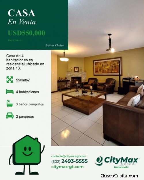 Casa en venta en condominio zona 13 Guatemala