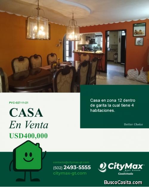 Casa en Venta zona 12 dentro de Garita