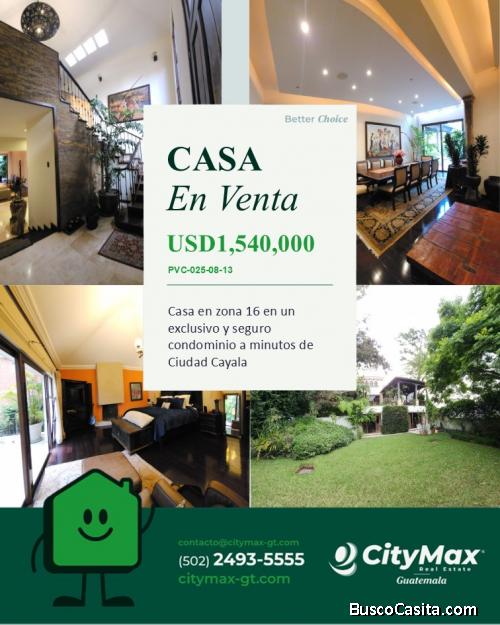 Casa en Venta en Zona 16 Guatemala