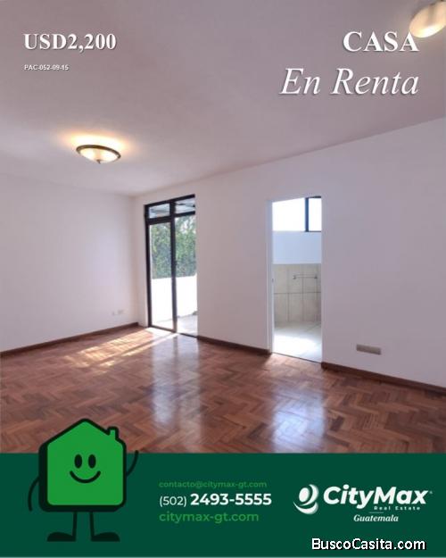 Rento casa con excelente ubicación en zona 14