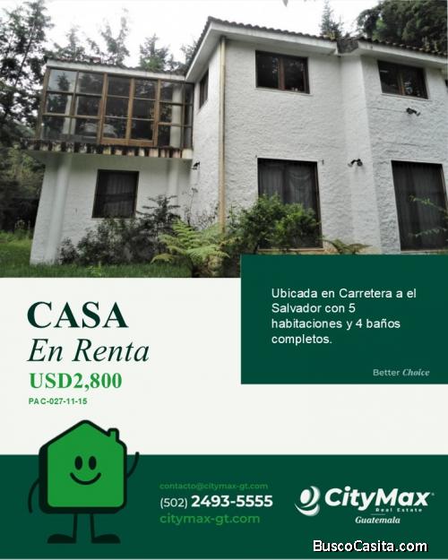 Acogedora Casa en Renta Santa Rosalía CAES